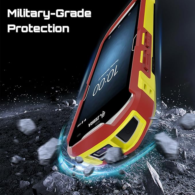 TC51 TC52 TC56 TC57 TC510K Case with Hand Strap - Protective & Ergonomic for Zebra Handheld Barcode Scanners SG-TC5X-EXO1-01 SG-TC5X-EXONHS-01 (Red-Yellow Blend)