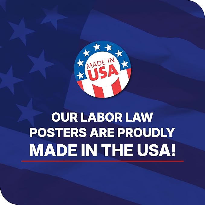 2026 Florida State and Federal Labor Law Poster - OSHA Workplace Compliant - Mandatory Regulations Posting for Employees - Required Compliance Posting 17" x 40" Laminated (English Pack of 3)
