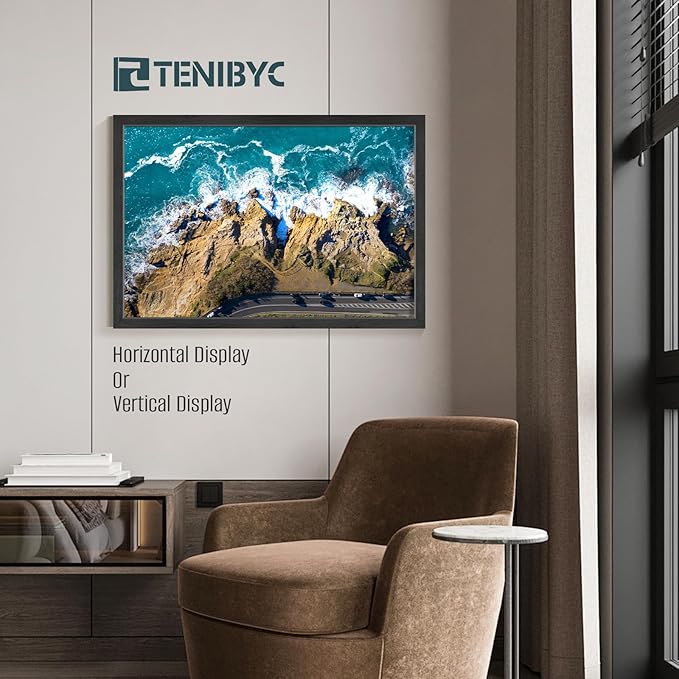 24x36 Poster Frames Set - 3 Pack - Black Solid Wood Picture Frame - Exclusive Woodgrain - Rooms, Offices, Gallery, Studio, and Hallway, Wall Display Decor