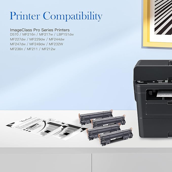 Valuetoner Compatible Toner Cartridge Replacement for Canon 137 black toner cartridge CRG137 9435B001AA for Canon ImageClass D570 MF236n MF247dw MF227dw MF229dw MF232W MF217w MF244dw MF249dw (2 Black)