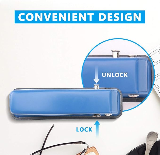 Single Hole Puncher Handheld 1/4 Inches Hole Punch, 20 Sheet Paper Punch Capacity Metal Hole Puncher with Skid-Resistant Base for Paper, Chipboard, Art Project, Blue