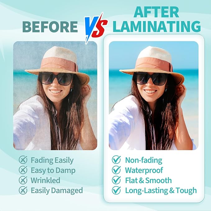 Binditek 100 Pack 3 Mil Thermal Laminating Pouches, 9x11.5 Inches Laminating Sheets, for Letter Size, Ultra Clear, Glossy, Hold 8.5x11 Inches, Heat Seal, Office School Supplies