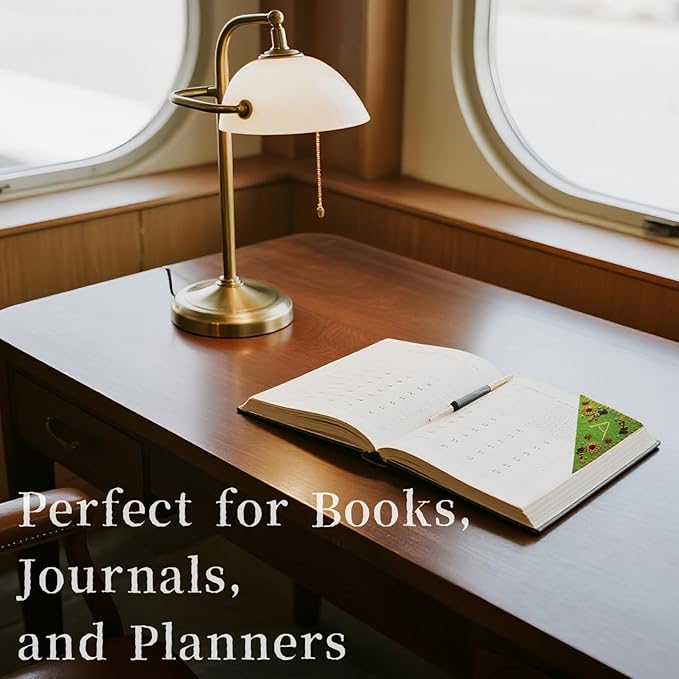 Personalized Embroidered Corner Mark, 4 Pack, Finished Initial Felt Bookmark Corner, Gift for Book Lover