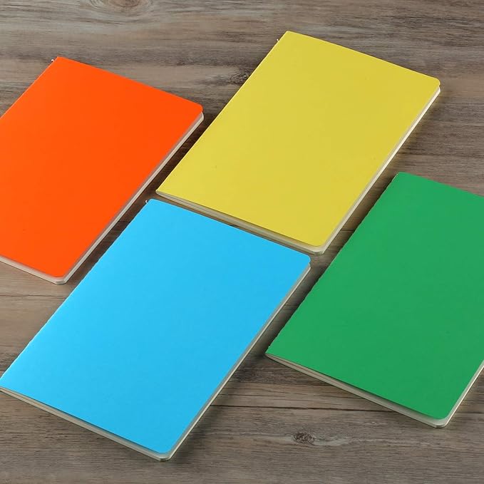 Large Colorful Notebook Journals Bulk, College Ruled, Lined Paper, 8.5x11 inch, 60 Pages, Journal Set for Travelers, Students and Office, Composition Diary Subject Notebooks Planner, 12 Pack