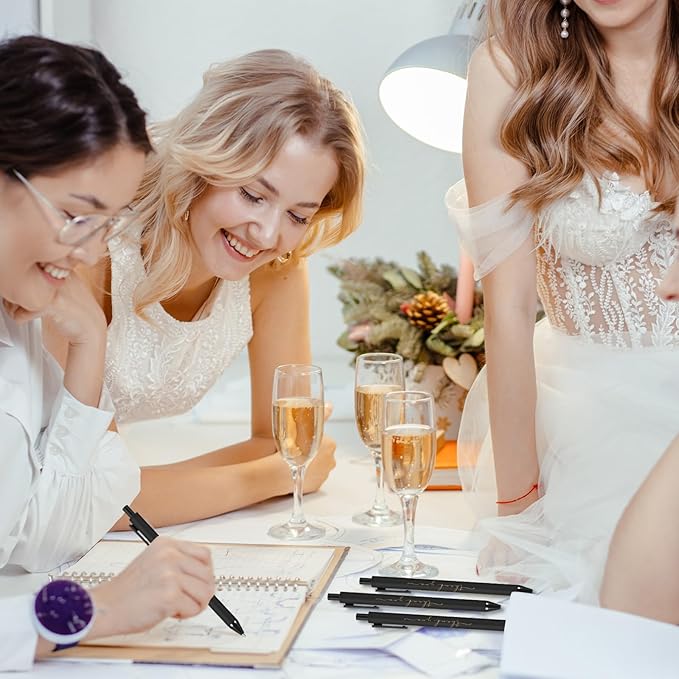 200pcs Thank You Pens Bulk Cute Multicolor Ballpoint Pen for Men Women Server Accessories Employee Holiday Appreciation Gifts for Teacher Office Back to School Party Favor (Black)