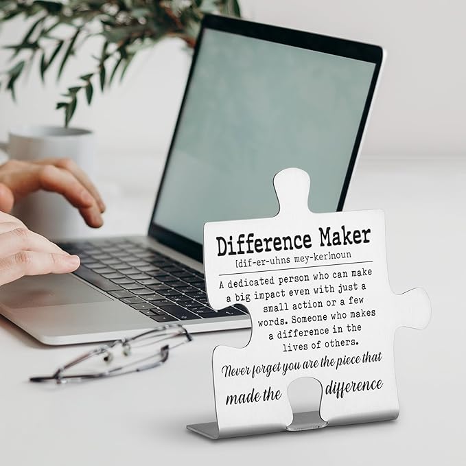 Thank You Appreciation Gifts for Coworkers, Boss, Women, Men, Nurse, Mentor Teacher. Going Away Gift Retirement Gift for Employee, Inspirational Motivational Quote Decorative Signs Plaques WDD2