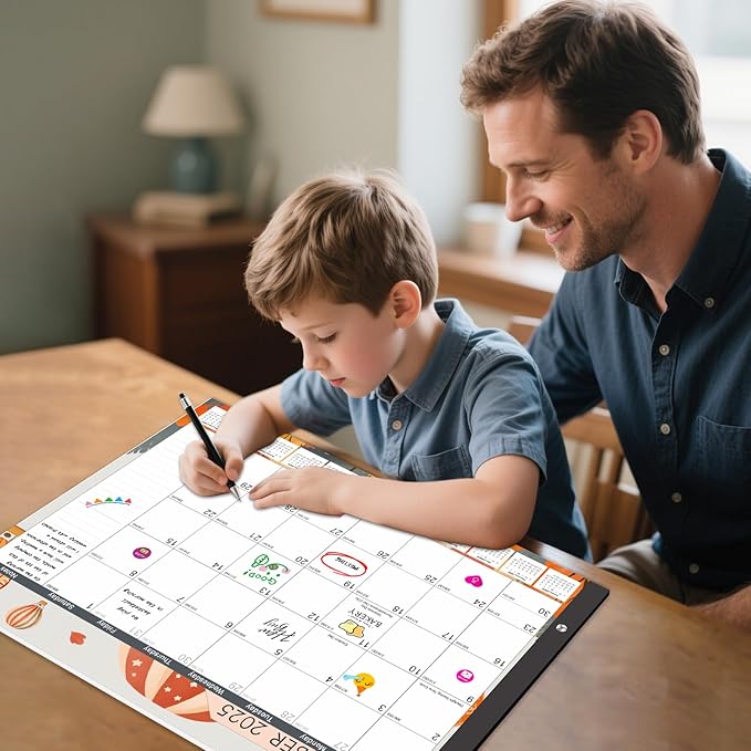 Gannyfer Desk Calendar 2025-2026, Large 22"x17" Monthly Calendar, July 2025 - Dec 2026, 18 Month Yearly Desktop Pad Calendar,Office Supplies Perfect for Home, School or Office(6 Stickers Included)