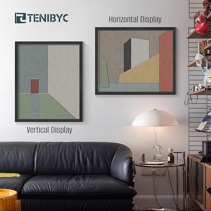 20x24 Picture Frames Set - 3 Pack - Black Solid Wood Poster Frame - Exclusive Woodgrain - Rooms, Offices, Gallery, Studio, and Hallway, Wall Display Decor