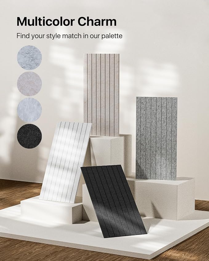 Soundsbay Large Cork Board, 71" x 47" Bulletin Board, 3 Pack Felt Wall Tiles Self-Adhesive, Pin Board for Walls Office Home Classroom Decor