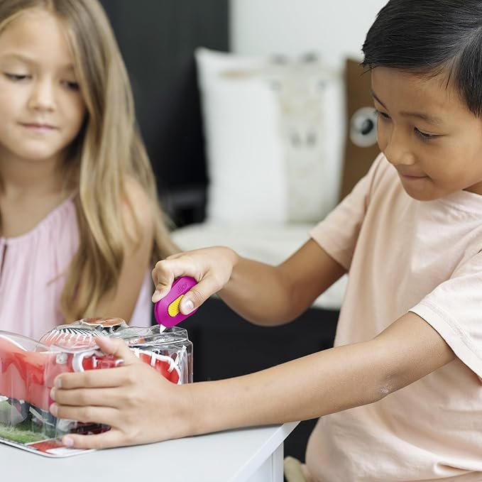 Slice Mini Box Cutter | Manual Retracting | Safe Ceramic Box Cutter Lasting 11x Longer than Metal | Box Opener | 1 Pack | Fuchsia