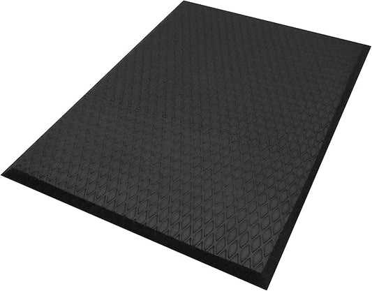 Hudson Exchange (3'x6') MaxCush Anti-Fatigue Comfort Industrial Ergonomic Mat Black