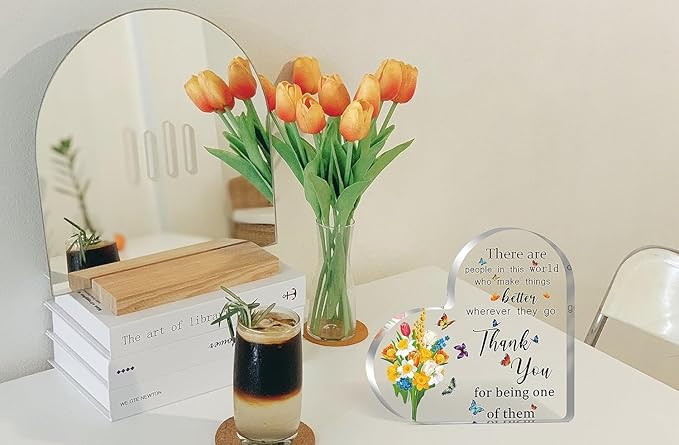 Employee Appreciation Gifts for Women, Thank You Gifts for Teacher Coworkers Boss Inspirational Gifts for Women, Going Away Farewell Retirement Gift, Home Office Desk Decor