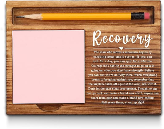 Gifts for Him Recovery Gift, AA NA Recovery Gift, Sobriety Anniversary, Addiction Recovery, Sober Anniversary, Sobriety Gift Self-Stick Note Pad Holders GAA44