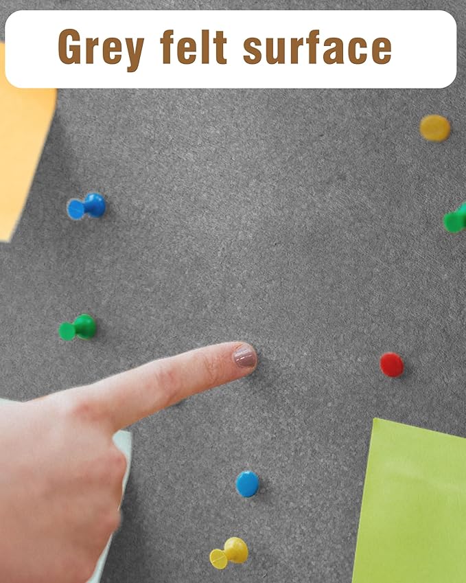 28"x26" Enclosed Bulletin Board, Lockable Weather-Resistant Aluminum Cork Noticeboard for School & Office, Black Frame w/Grey Flet