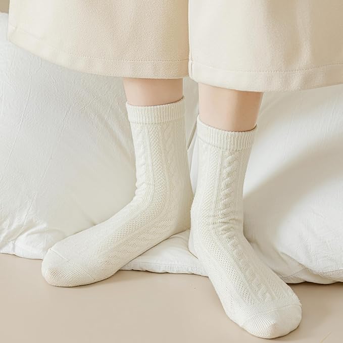 5 Pairs Fuzzy Soft Cozy Comfortable Socks for Women, Casual Sleep Comfy Socks, Perfect Warm Winter Gifts for Women
