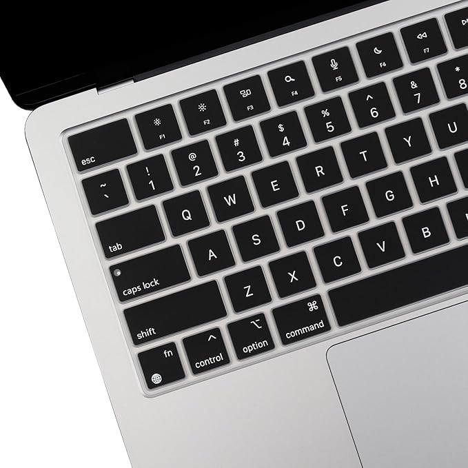 2 Pack Keyboard Cover for 2025-2023 MacBook Air 13" 15" M4 M3 M2, 2025-2021 MacBook Pro 14" 16" M4 M3 M2 M1 Pro/Max, Ultra Thin Keyboard Skin for 14.2" 16.2" MacBook Pro /13.6" 15.3" MacBook Air, US