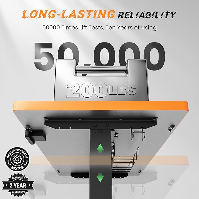 SIAGO Electric Standing Desk Adjustable - 48 x 24 Inch Sit Stand up Desk with Cable Management - 3 Memory Preset Adjustable Height Table