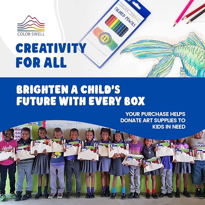 Color Swell Bulk Colored Pencils – 30 Sets, 360 Pre-Sharpened Assorted Vibrant Colors – Ideal for Kids, Teachers, and Classroom Supplies