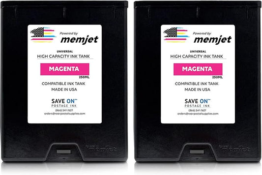 Save On Postage Ink, (2-Pack Memjet Ink Cartridge Compatible Formax CJ-23 | Memjet Ink Compatible HI-Cap Magenta Ink Tank for ColorMax7 and ColorMax8 | 2 Pack