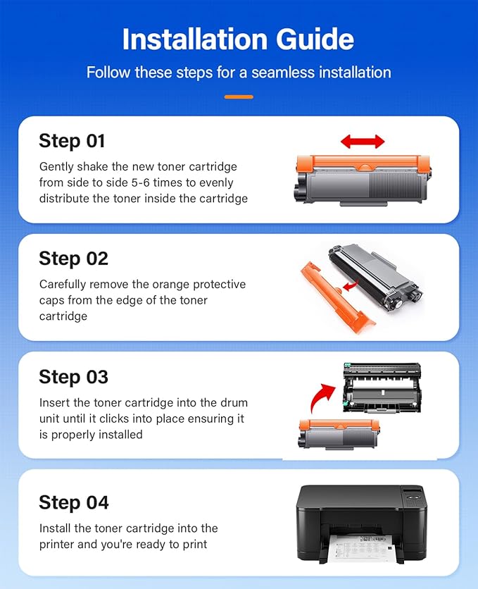 TN660 Black Toner Cartridge 2-Pack Replacement Compatible for Brother TN-660 TN630 Toner HL-L2380DW HL-L2320D HL-L2340DW DCP-L2540DW MFC-L2700DW MFC-L2720DW HL-L2300D HL-L2360DW DCP-L2520DW Printer
