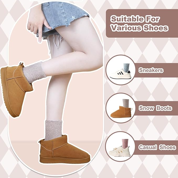 5 Pairs Fuzzy Soft Cozy Comfortable Socks for Women, Casual Sleep Comfy Socks, Perfect Warm Winter Gifts for Women