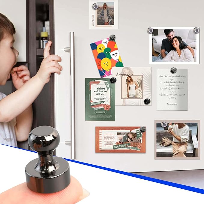 110Pcs Fridge Magnets Push Pin Magnets, Small Refrigerator Magnet s Rare Earth Magnet s for Magnetic Decorative, Strong Magnet s for Whiteboard, Classroom, Dry Erase and Locker