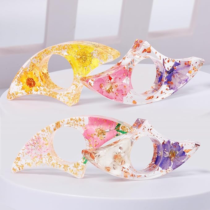 Book Page Holder, Kaluofan 2PCS Thumb Book Page Holder, Book Accessories for Reading Lovers, Handmade Dried Flower Book Opener Holder Thumb, Meaningful Gifts for Book Lovers Teachers Students