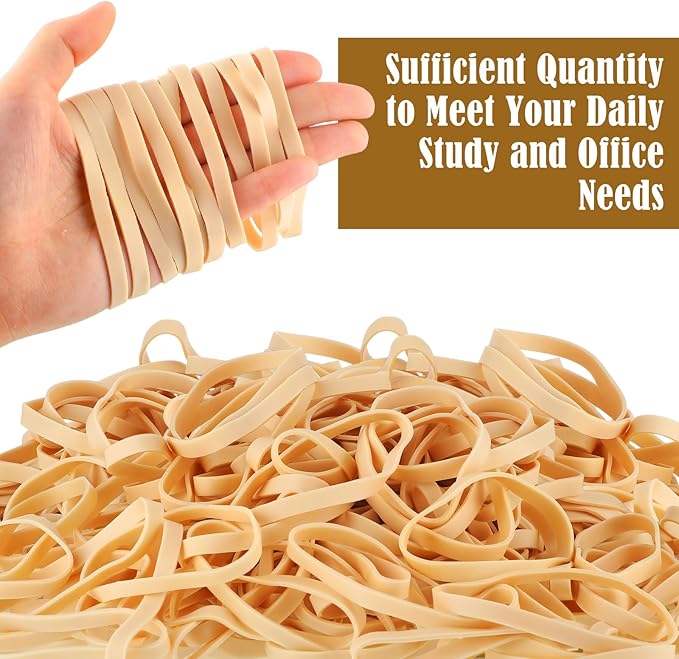 Marspark Rubber Bands Bulk Elastic Rubber Bands 5 lb File Folder Strong Elastic for Office Home Supply Crafts(Size 64)