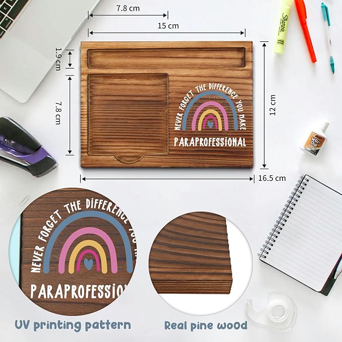 Paraprofessional Gifts Sticky Note Holder, Thank You Gift for Teacher Aide, Classroom Support Staff, Instructional Assistant Paraprofessional Appreciation Week, Graduation or Holiday PB035