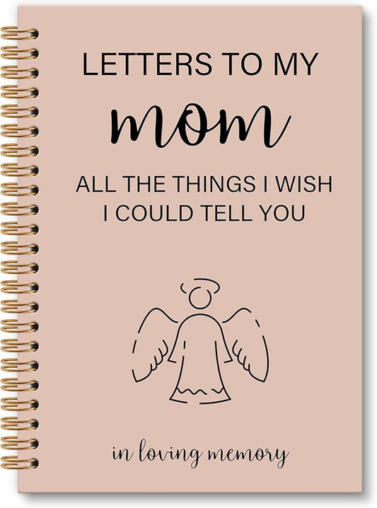 Memorial Gifts for Loss of Mom Grief Notebook Journal, Letters to My Mom in Heaven Journal, Sympathy Notebooks Gifts for Loss of Mom Women Men, In Loving Memory Sympathy Gifts, 6x8.2In