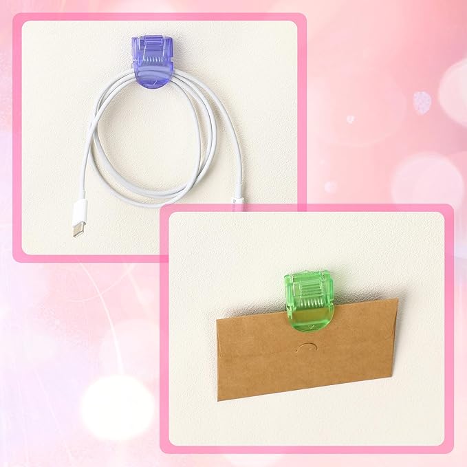 15 Pcs Cubicle Clips Fabric Panel Cubicle Accessories Fabric Partition Panel Wall Clip Office Photos Wall for Notes Memos Standard Size, 40-Sheet Capacity (Multicolor)