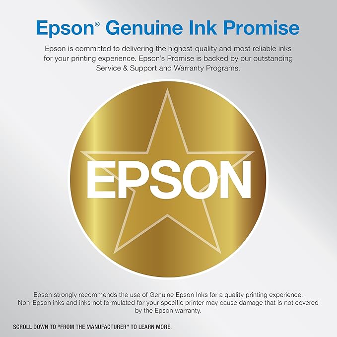Epson EcoTank ET-2400 Wireless Color All-in-One Cartridge-Free Supertank Printer with Scan and Copy – Easy, Everyday Home Printing, Black