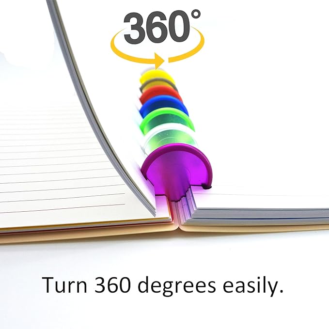 100pcs Discbound Notebook Discs DIY Planner Accessories fits for Tul,Levenger,Arc,Happy Planner,Talia(Solid & Clear Mixed,0.7inch/18mm)