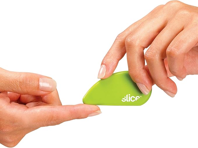 Slice Micro Safety Cutter, Safe Ceramic Box Cutter Lasting 11x Longer than Metal, Keychain Box Opener, 12 Pack