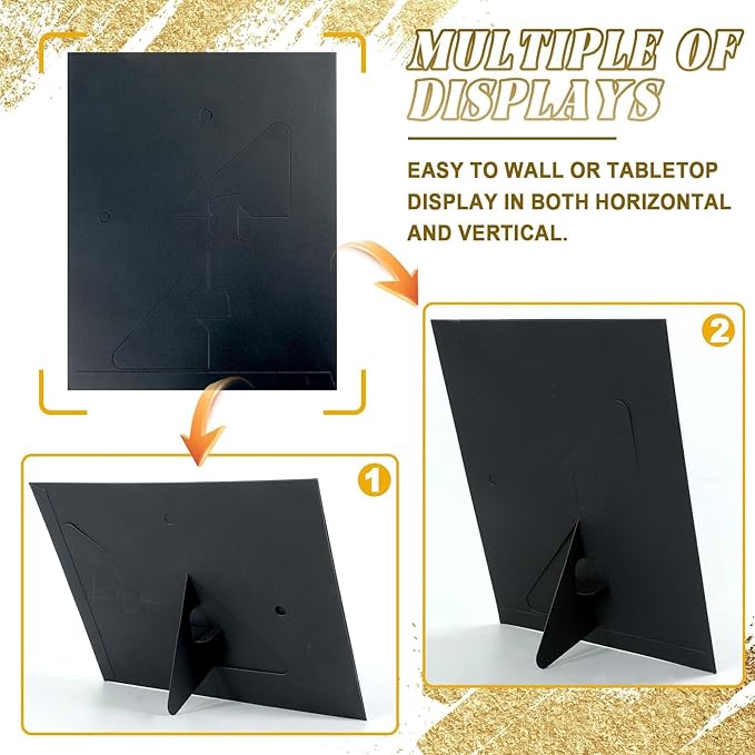 8.5 x 11 Paper Diploma Frame with High Definition PVC Window Paper Certificate Degree Document Holder Picture Photo Frames Display Gallery Wall Frame Art Frames for Tabletop and Wall Display(30,Black)