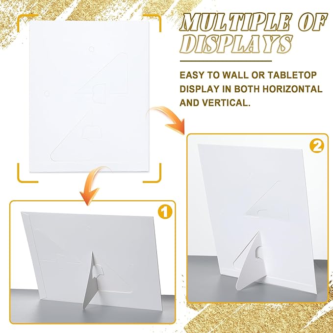 8.5 x 11 Paper Diploma Frame with High Definition PVC Window Paper Certificate Degree Document Holder Picture Photo Frames Display Gallery Wall Frame Art Frames for Tabletop and Wall Display(60,White)