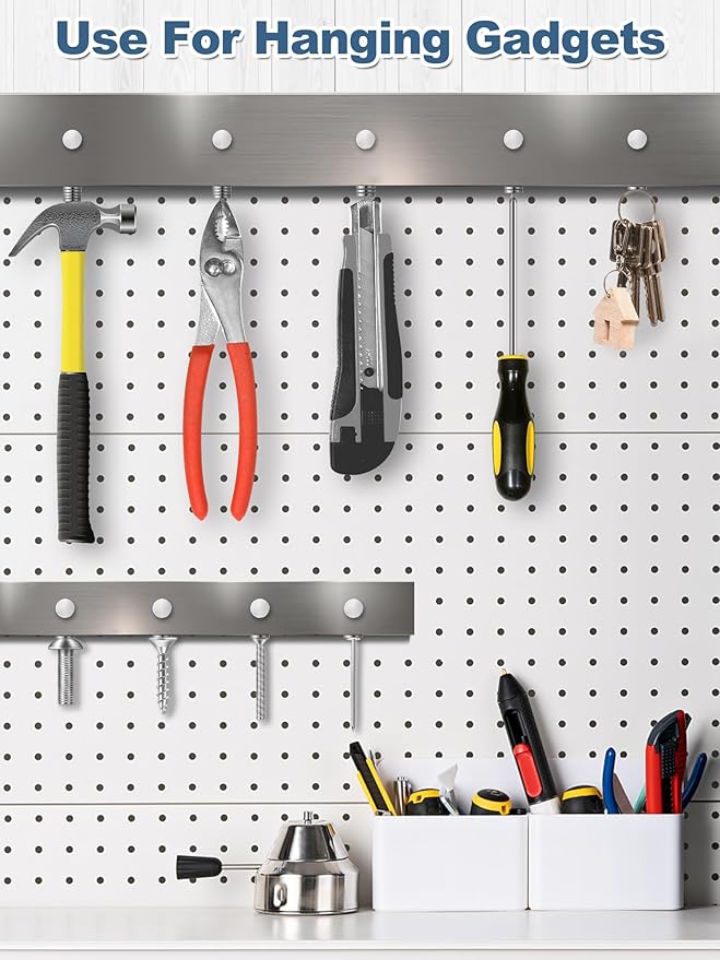 SMARTAKE 50 Pcs Rare Earth Magnets, Multi-Use Premium Neodymium Fridge Magnets, for Refrigerator, Office, Whiteboard, Crafts, DIY Hobbies, Kitchen, Science, Billboard, 10x2.3mm (Silver)