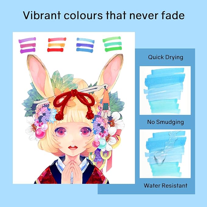 262 Colors Alcohol Markers, Art Markers for Artists with Coloring App, Dual Tip Marker for Adult Painting Sketching Drawing with Travel Case Great Gift Idea