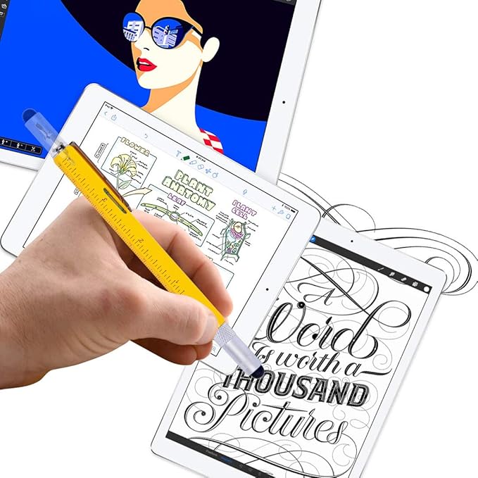 Dad Gifts for Fathers Day, Hongred 6 in 1 Multitool Pen, Stocking Stuffers for Mens Gifts for Him Husband, Father's Day for dad, Birthday for Men, Tools Cool Gadgets,Office Gift