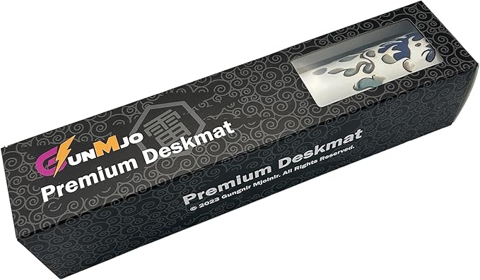 GUNMJO Ocean Wave Extended Gaming Mouse Pad, Ultra-Smooth Surface for Pixel-Precise Mouse Control, Durable Anti-Fray Stitching, Non-Slip Rubber Base, for Gamer, Office & Home, Light & Portable