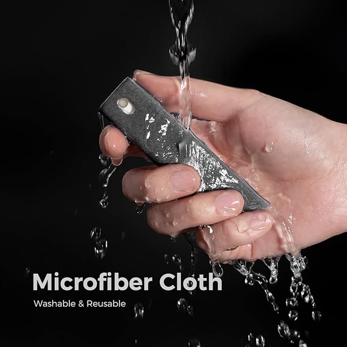 CLICK CLEAN 2Pcs Screen Cleaner, Fingerprint Proof Mist Cleaner Spray, All-in-One Cleaner with Microfiber for All Phones, Laptop and Tablet Screens (Grey + Dark Blue)