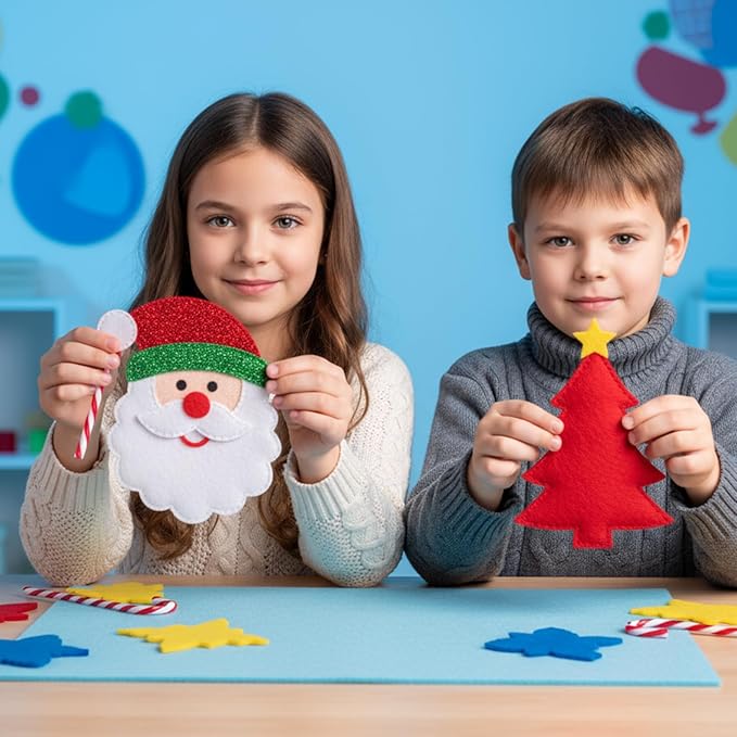 480 Pcs Felt Sheets Bulk, 4 x 4 Inch Square Soft Felt Fabric 1mm Thick Non-Woven Fabric for DIY Crafts, Sewing, Patchwork, Home Decoration, School DIY Projects (20 Colors)