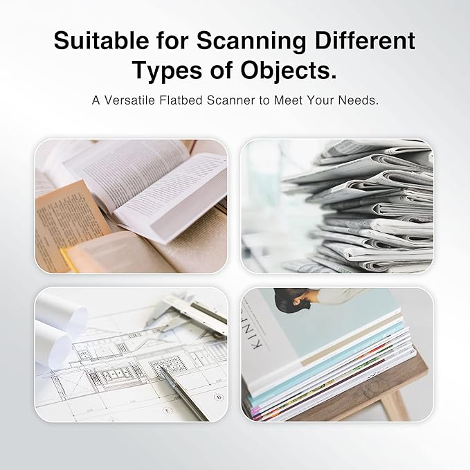 Plustek OS1180 - Flat Scanner for Graphics and Documents in A3 Format, Design Suitable for Libraries, Schools or Small Offices - Scanning A3 Documents in Approximately 9 Seconds