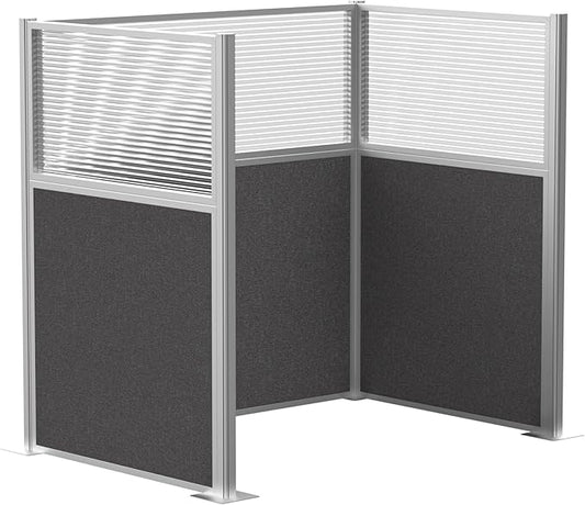 Versare Hush Panel Cubicle Kit | Workstation Partition Walls | Sound Dampening Cubicle Walls | Partitions for Desks
