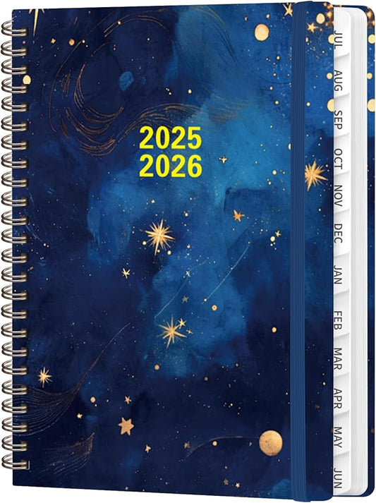 2026 Planner, Weekly and Monthly Calendar Academic Planner, Jan 2026 - Dec 2026, Planning Agenda Book for Desk Accessories and School Supplies - A5 (6.3'' x 8.5'') (Starry Sky, 6.3"x8.5"(Jul 2025-Jun 2026）)