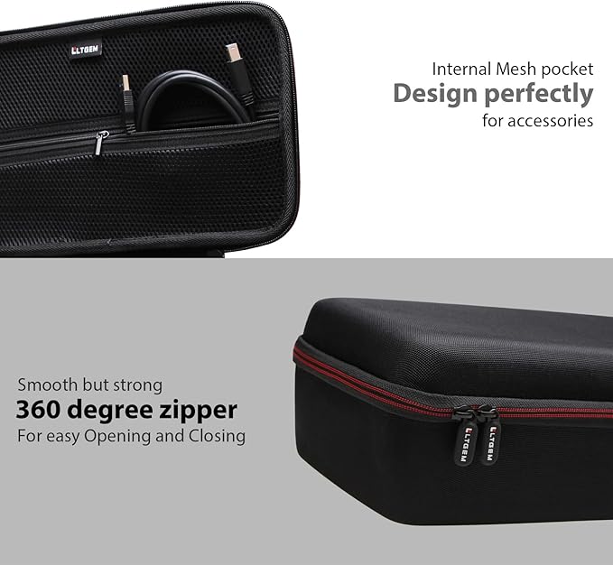 LTGEM Case Compatible with ScanSnap iX1300 Photo & Receipt Scanner or Doxie Pro DX400 Compact Scanner, Duplex Scanner Case, Black