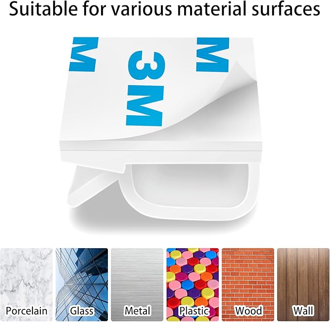 100Pcs Cable Clips, Adhesive Cable Organizer Cord Holder Wire Clip Wire Management Self Adhesive Hooks Wire Holder for Office, Home(White, 100PCS)