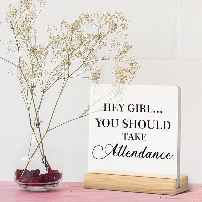 Funny Teacher Appreciation Gifts for Women Men Teacher Birthday Thank You Gifts Ideas for Teachers Office Desk Decor for Home Acrylic Sign Christmas Gift