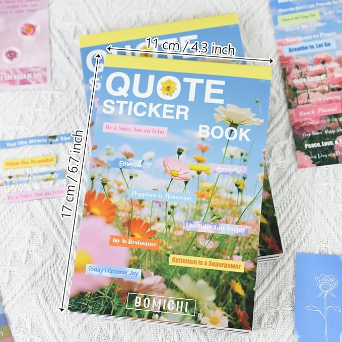 Quote Stickers for Journaling, 48 Sheets 2800Pcs+ Word Motivational Inspirational Small Talk Stickers for Scrapbook Junk Journal Bullet Journal DIY Craft Card Making