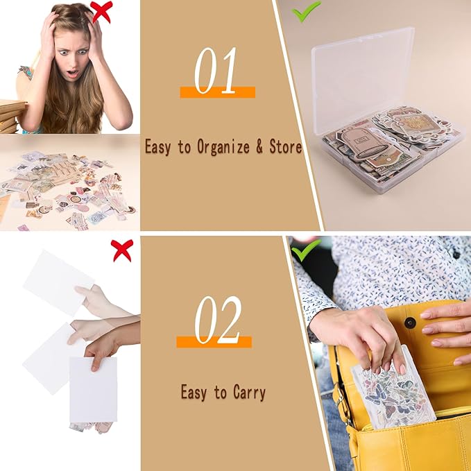 200Pcs Vintage Scrapbook Stickers, Aesthetic Junk Journal Stamping Supplies Kit, Scrapbooking Ephemera Washi Paper for Bullet Journaling Planners Diary Collage (Artistic)